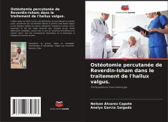 Ostéotomie percutanée de Reverdin-Isham dans le traitement de l'hallux valgus. - Alvarez Capote, Nelson;Garcia Salgado, Anelys