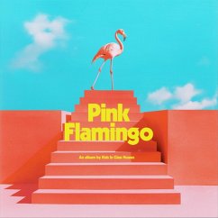 Pink Flamingo (Blue & Pink (Half & Half)) - Kids In Glass Houses