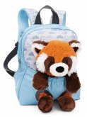 Nici 49852 Rucksack mit Plüschtier 21x26cm Roter Panda 25cm