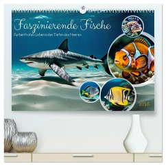 Faszinierende Fische (hochwertiger Premium Wandkalender 2025 DIN A2 quer), Kunstdruck in Hochglanz - Calvendo;Kleemann, Claudia