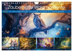 Zauberhafte Waldmomente (Wandkalender 2025 DIN A4 quer), CALVENDO Monatskalender