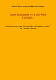 Bachs Solosonate Nr. 1 in G-Moll BWV1001