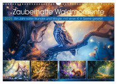 Zauberhafte Waldmomente (Wandkalender 2025 DIN A3 quer), CALVENDO Monatskalender