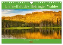 Die Vielfalt des Thüringer Waldes (Wandkalender 2025 DIN A4 quer), CALVENDO Monatskalender