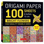 Origami Paper 100 Sheets Bright Flowers 6 (15 CM)