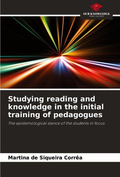 Studying reading and knowledge in the initial training of pedagogues - de Siqueira Corrêa, Martina