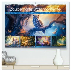 Zauberhafte Waldmomente (hochwertiger Premium Wandkalender 2025 DIN A2 quer), Kunstdruck in Hochglanz