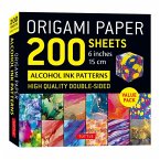 Origami Paper 200 Sheets Alcohol Ink Patterns 6 (15 CM)