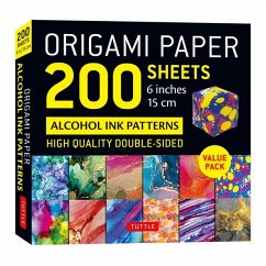 Origami Paper 200 Sheets Alcohol Ink Patterns 6 (15 CM)