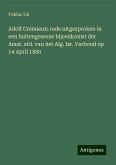 Adolf Crémieux: rede uitgesproken in een buitengewone bijeenkomst der Amst. afd. van het Alg. Isr. Verbond op 14 April 1880