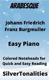 Arabesque Easy Piano Sheet Music with Colored Notation (fixed-layout eBook, ePUB)