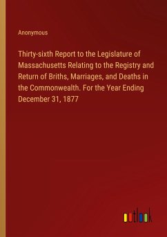 Thirty-sixth Report to the Legislature of Massachusetts Relating to the Registry and Return of Briths, Marriages, and Deaths in the Commonwealth. For the Year Ending December 31, 1877