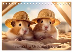 Tierische Urlaubsträume (Tischkalender 2025 DIN A5 quer), CALVENDO Monatskalender - Olbrich, Tina