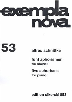 Cover 5 Aphorismen für Klavier