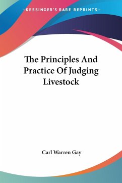 The Principles And Practice Of Judging Livestock