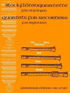 Cover Blockflötenquartette für Anfänger