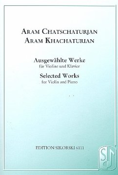 Cover Ausgewählte Werke für Violine und Klavier