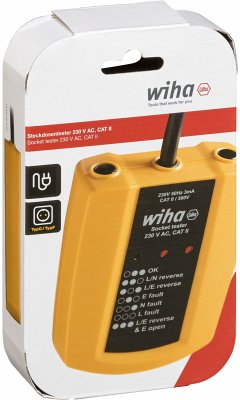 Wiha Steckdosentester 230 V AC, CAT II