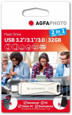 AgfaPhoto USB 3.0 2in1 32GB USB-TypeC