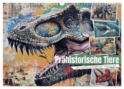 Prähistorische Tiere (Wandkalender 2025 DIN A3 quer), CALVENDO Monatskalender