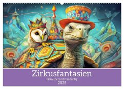 Zirkusfantasien - Bezaubernd fremdartig (Wandkalender 2025 DIN A2 quer), CALVENDO Monatskalender