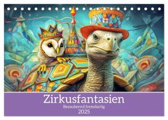 Zirkusfantasien - Bezaubernd fremdartig (Tischkalender 2025 DIN A5 quer), CALVENDO Monatskalender