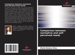 Comparison between normative and self-perceived needs - Silva, Elaine Romero