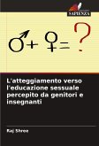 L'atteggiamento verso l'educazione sessuale percepito da genitori e insegnanti