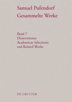 Cover Dissertationes Academicae Selectiores and Related Works / Samuel Pufendorf: Gesammelte Werke Band 7