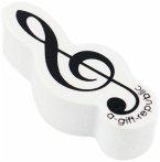 Radiergummi Violinschlüssel weiß 5 cm