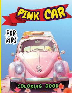 Pink Car Coloring Book For Kids - Peter