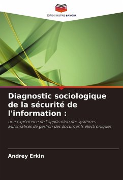 Diagnostic sociologique de la sécurité de l'information : - Erkin, Andrey