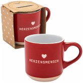 Espressotasse mit Gravur "Herzensmensch", 10 cl