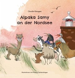 Alpaka Samy an der Nordsee - Könsgen, Claudia