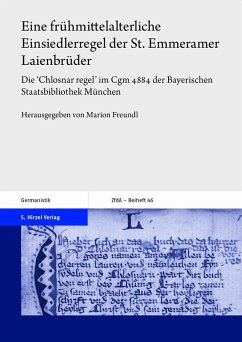 Eine frühmittelalterliche Einsiedlerregel der St. Emmeramer Laienbrüder (eBook, PDF)