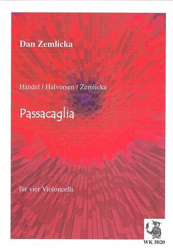 Passacaglia für 4 Violoncelli Partitur und Stimmen Händel, Thema