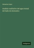 Analisis cualitativo del agua termal del baño de Atotonilco