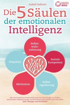 Die 5 Säulen der emotionalen Intelligenz: Mit den bewährten Powermethoden aus der Psychologie zur hohen emotionalen Selbstkontrolle und Beeinflussung anderer und sich selbst (inkl Übungen & Workbook) - Seibach, Isabell