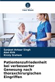 Patientenzufriedenheit bei verbesserter Genesung nach thoraxchirurgischen Eingriffen