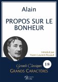 Propos sur le bonheur en grands caractères