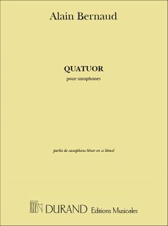 Quatuor pour saxophones partie saxophone tenor