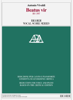 Antonio Vivaldi, Beatus vir RV 597 Vocal and Piano Reduction Klavierauszug