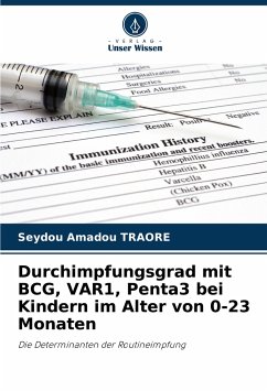 Durchimpfungsgrad mit BCG, VAR1, Penta3 bei Kindern im Alter von 0-23 Monaten - Traore, Seydou Amadou