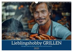 Lieblingshobby Grillen (Wandkalender 2025 DIN A3 quer), CALVENDO Monatskalender