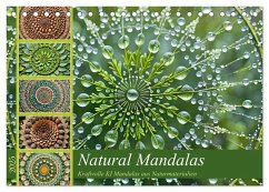 Natural Mandalas - Kraftvolle KI Mandalas aus Naturmaterialien (Tischkalender 2025 DIN A5 quer), CALVENDO Monatskalender