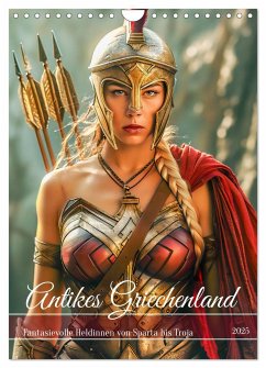 Antikes Griechenland - Fantasievolle Heldinnen von Sparta bis Troja (Wandkalender 2025 DIN A4 hoch), CALVENDO Monatskalender - Frost, Anja