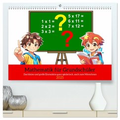 Mathematik für Grundschüler (hochwertiger Premium Wandkalender 2025 DIN A2 quer), Kunstdruck in Hochglanz