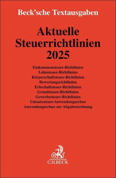 Aktuelle Steuerrichtlinien 2025 Aktuelle Steuerrichtlinien 2025