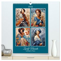 Zwölf Monate mit zwölf Frauen (hochwertiger Premium Wandkalender 2025 DIN A2 hoch), Kunstdruck in Hochglanz