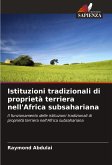 Istituzioni tradizionali di proprietà terriera nell'Africa subsahariana